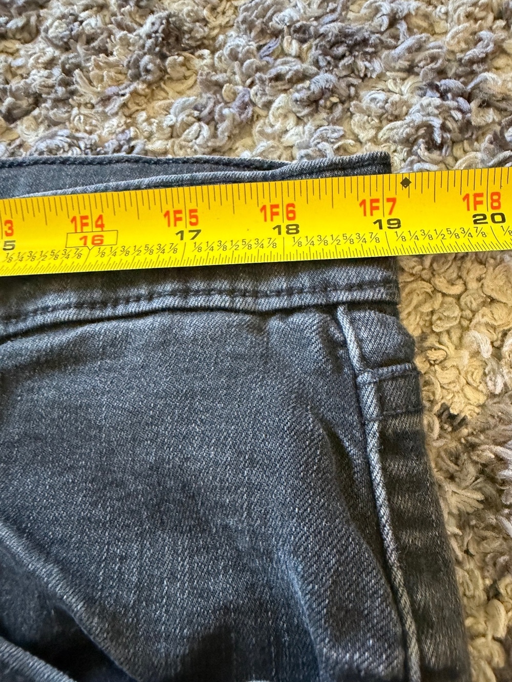 721 High Rise Skinny Jeans Size 20W Black Denim - Picture 7 of 8